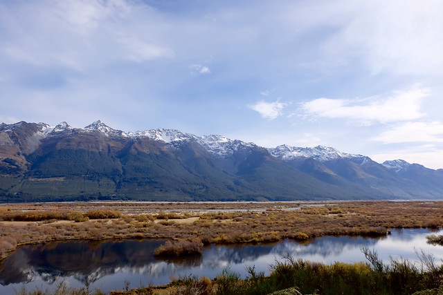 mountain-sky-reflection-snow-lake picture material
