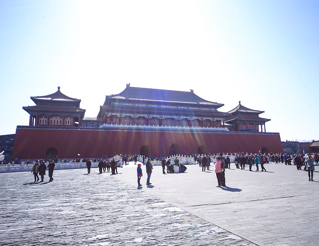 winter-temple-chinese-architecture-travel-people picture material