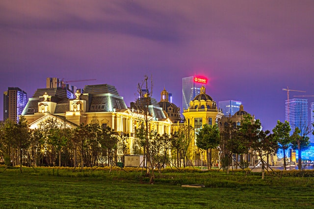 dalian-donggang-water-city 图片素材