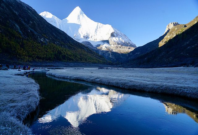 no-person-snow-water-mountain-lake picture material