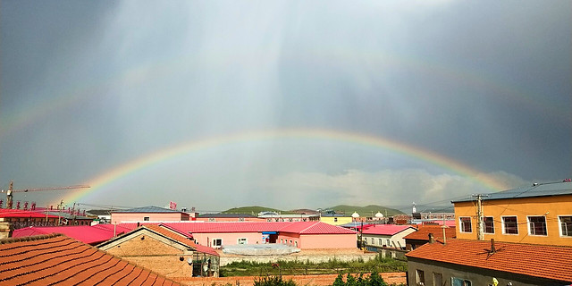 雨后彩虹 图片素材