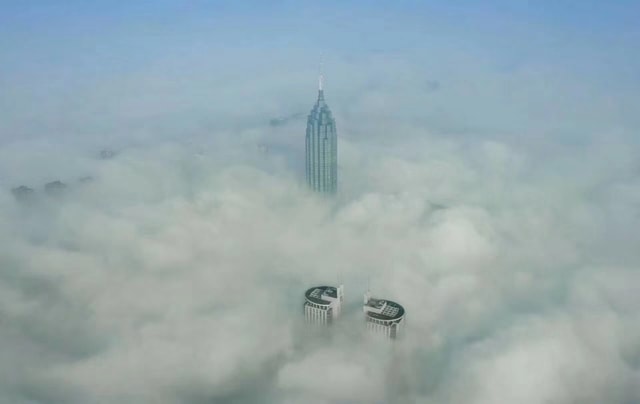 city-under-the-smog picture material