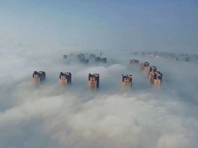 city-under-the-smog picture material