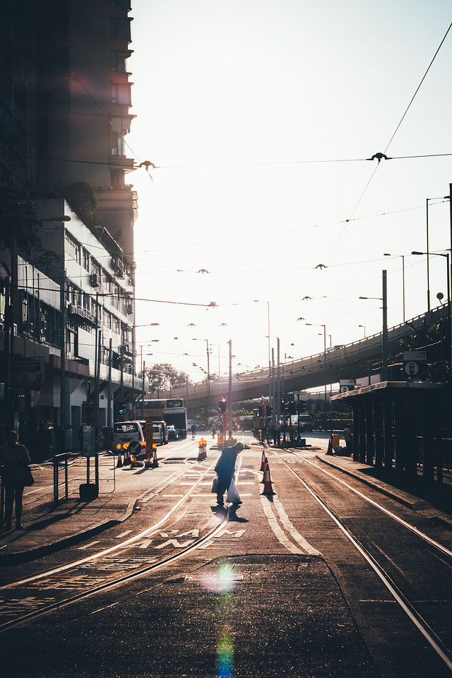 road-sky-city-street-light picture material