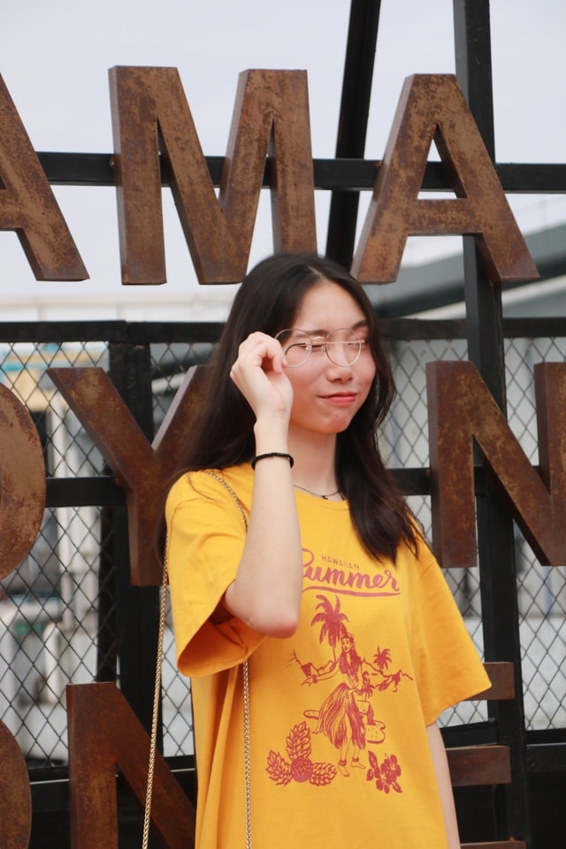 portrait-yellow-snapshot picture material