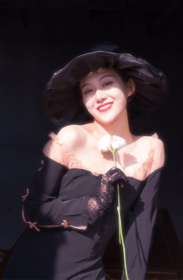 girl-portrait-retro-woman-people picture material