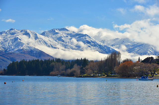 water-lake-mountain-nature-snow 图片素材