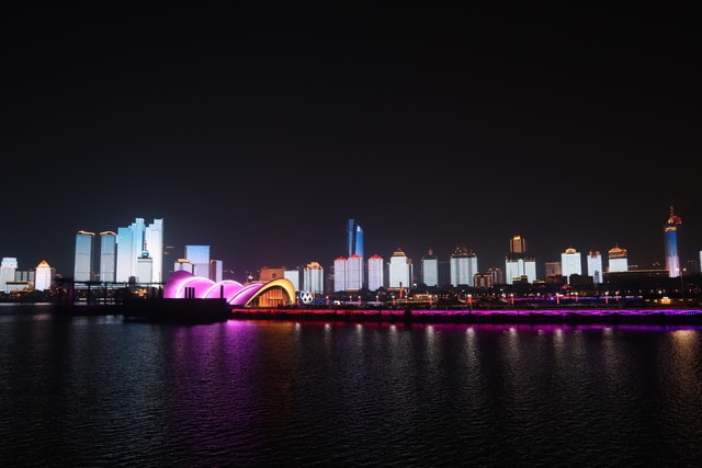 qingdao-light-show 图片素材