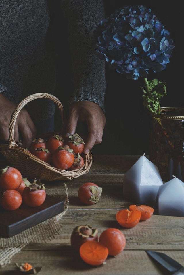 still-life-fruit-vegetable-dark-tone-autumn 图片素材
