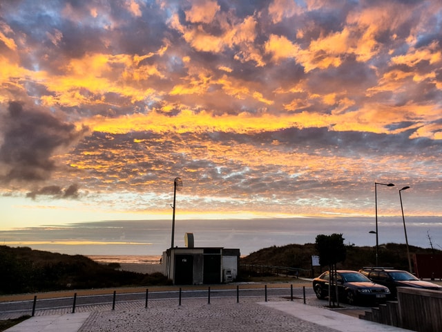 sky-dawn-sunset-evening-dusk picture material