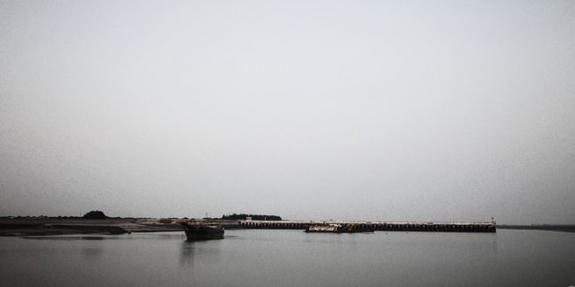 water-sky-sea-fog-river 图片素材