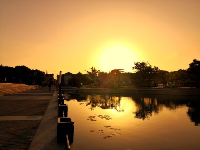 sunset-in-the-lake-chengcheng 图片素材
