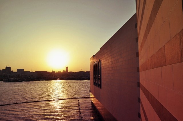 sunsets-at-the-qatar-museum picture material