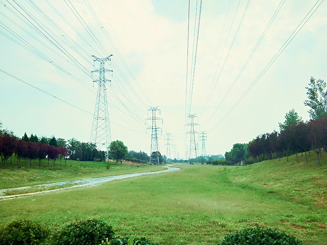 sky-electricity-grass-line-energy picture material