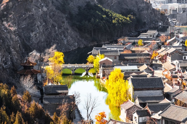 a-corner-of-beijing-gubei-water-town 图片素材