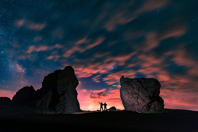 sunset-no-person-sky-dawn-moon 图片素材