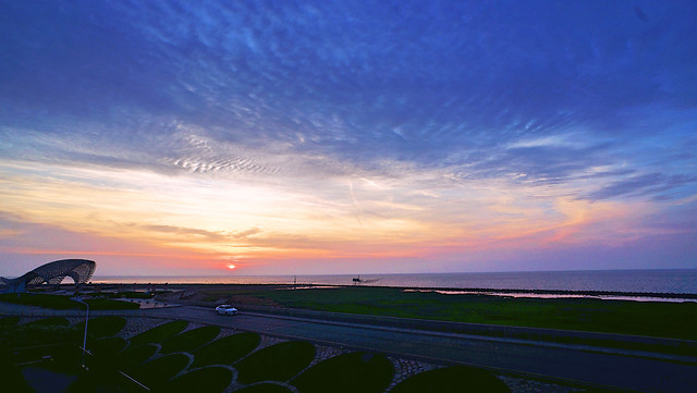 sky-sunset-dawn-sea-dusk picture material