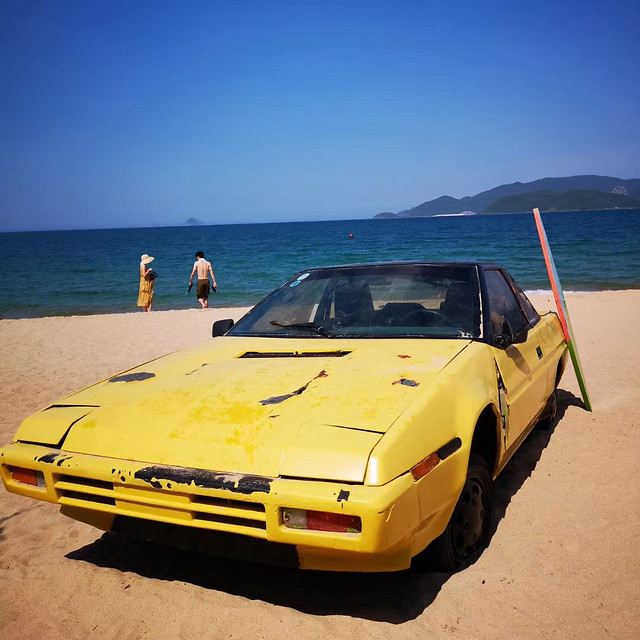 beach-car-travel-vehicle-ocean 图片素材
