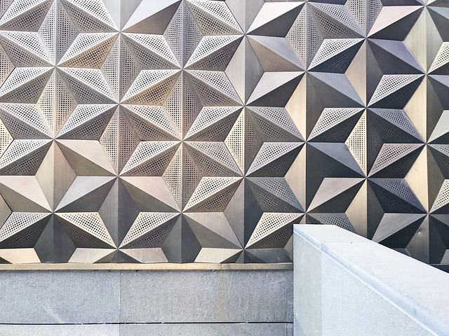 几何，菱形，金属，建筑 图片素材