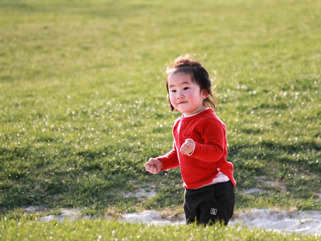 child-grass-fun-red-nature 图片素材