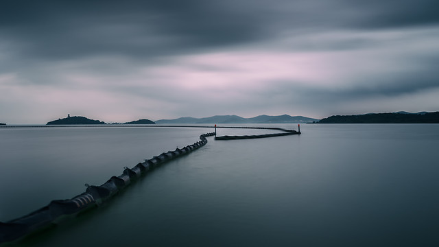 water-sunset-dawn-no-person-lake 图片素材