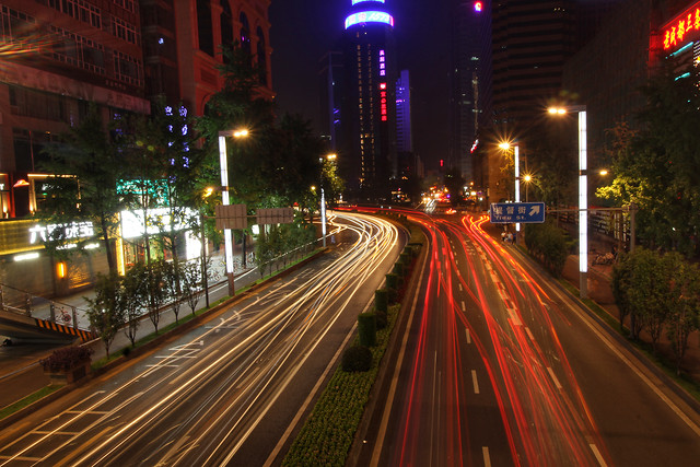 车水马龙 图片素材