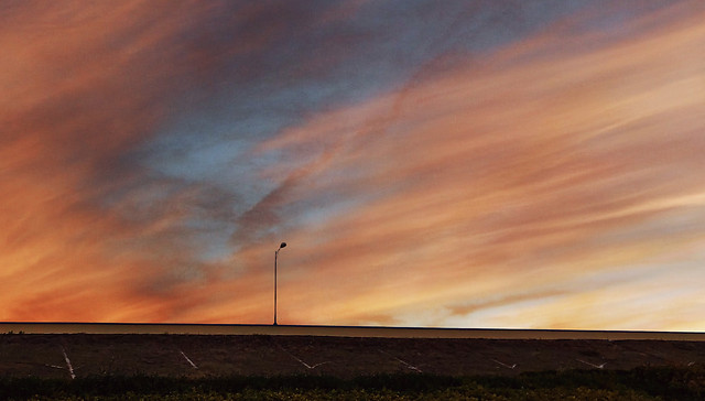 sunset picture material
