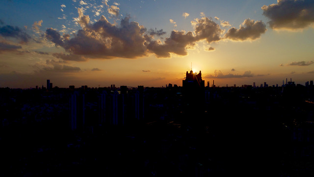 sky-sunset-skyline-dawn-evening 图片素材