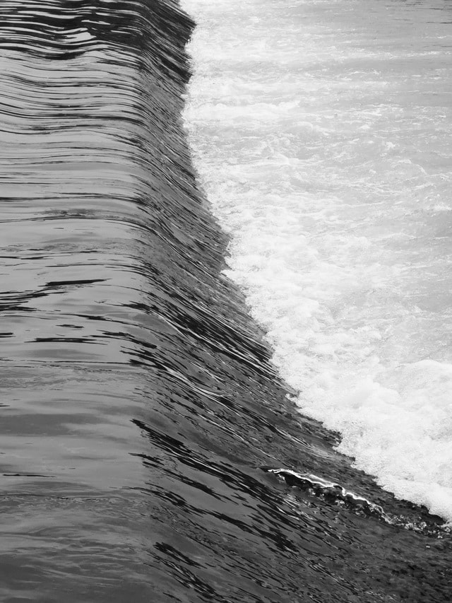 water-wave-black-and-white-sea-monochrome picture material