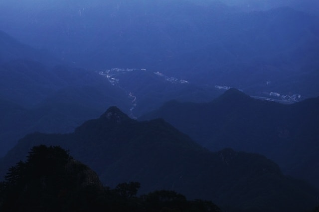 sky-mountain-landscape-dawn-evening picture material