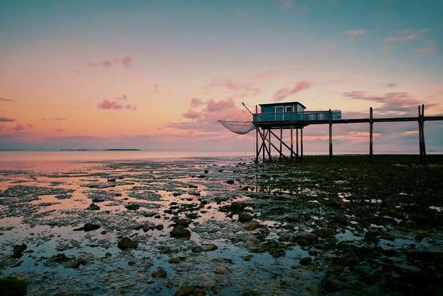 sea-sky-water-sunset-ocean picture material