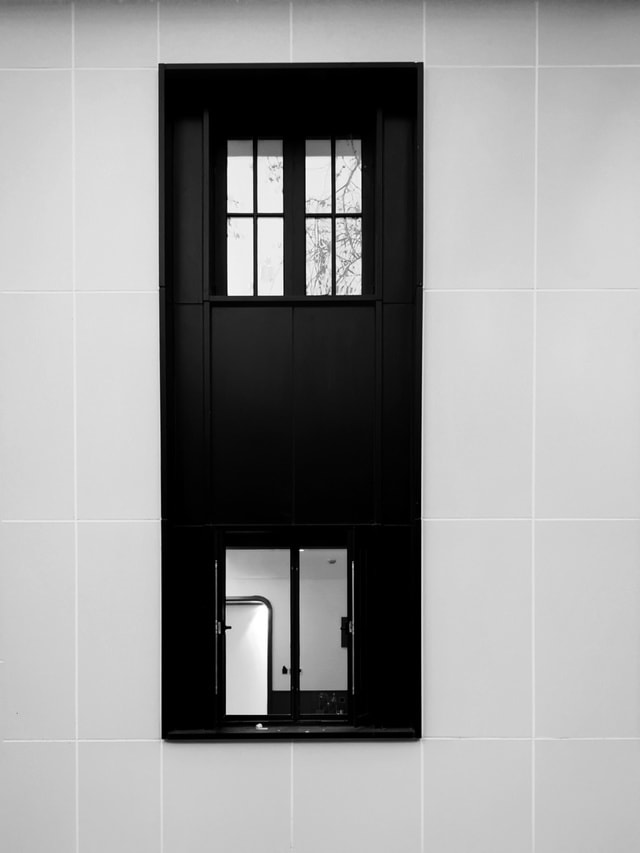 monochrome-window-shelf-no-person-family picture material