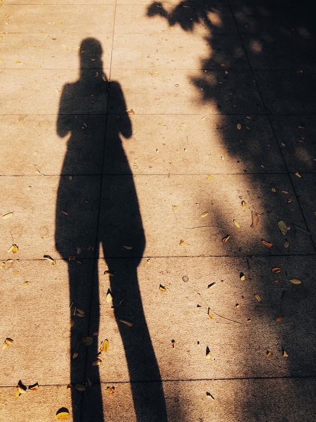 shadow-girl-people-street-portrait picture material