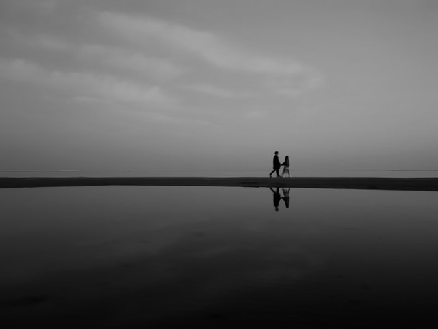 water-sky-reflection-sea-lake 图片素材