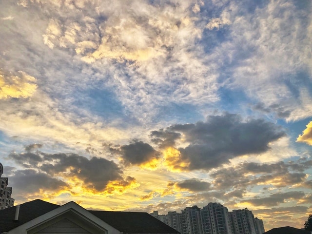 sky-cloud-dawn-sunset-evening picture material