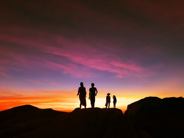 sky-sunset-silhouette-evening-dawn picture material