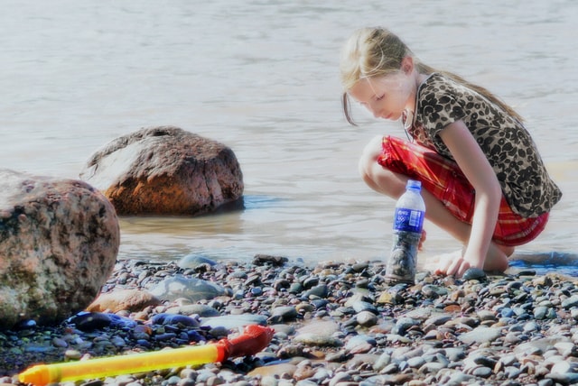 child-water-fun-vacation-sea 图片素材