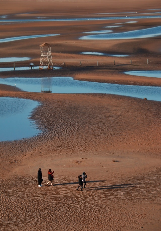 sky-sand-water-sea-landscape 图片素材