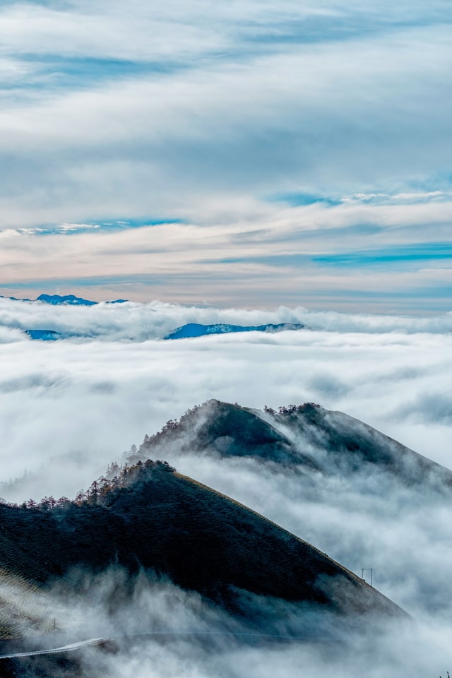 sky-cloud-mountain-water-landscape 图片素材