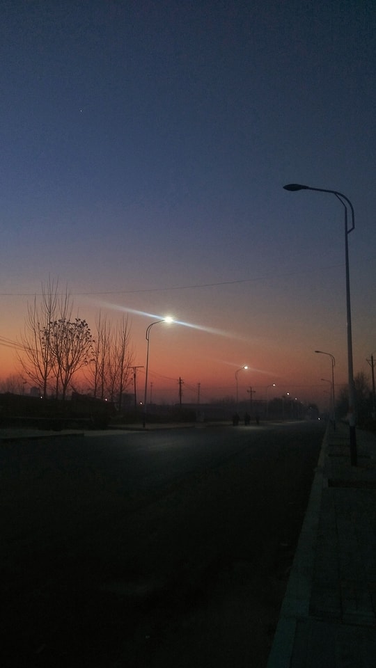 sky-dawn-infrastructure-street-light-atmosphere 图片素材