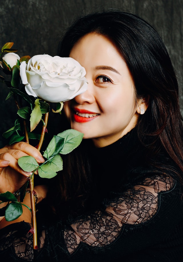 smile-flower-beauty-rose-family-girl picture material