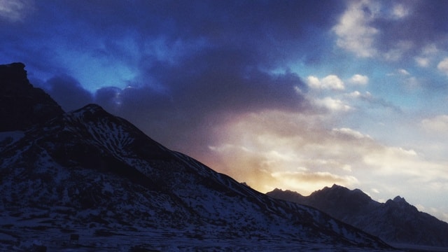 sky-mountainous-landforms-mountain-nature-cloud picture material