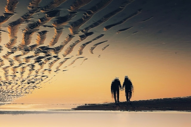 sky-water-reflection-sea-cloud 图片素材