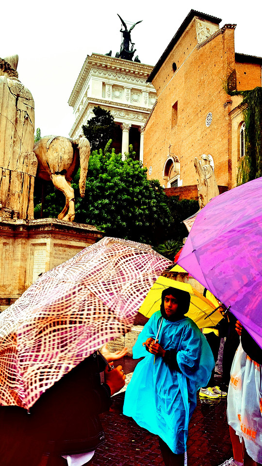 art-religion-tourism-rain-people picture material