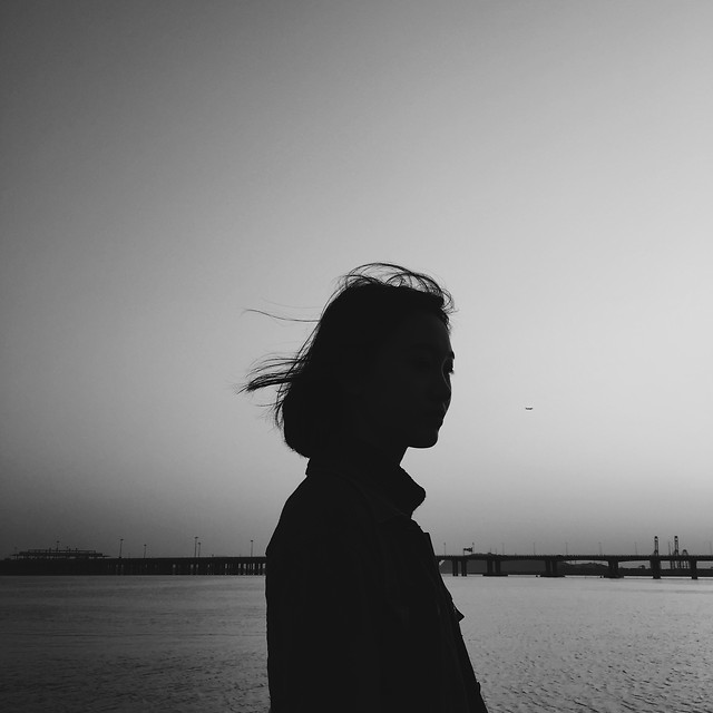 sunset-water-silhouette-lake-monochrome 图片素材