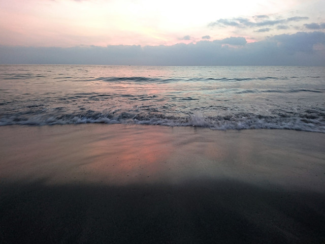 sunset-water-beach-dawn-sea picture material