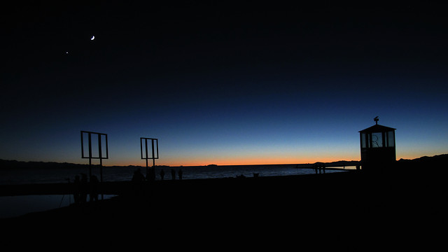 sunset-moon-dawn-no-person-dusk 图片素材