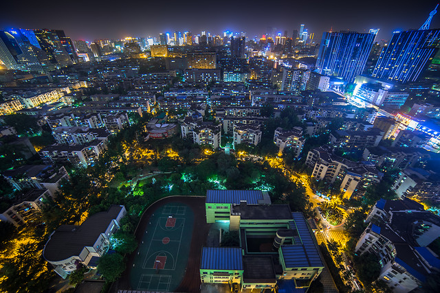 city-metropolitan-area-cityscape-urban-area-dusk 图片素材