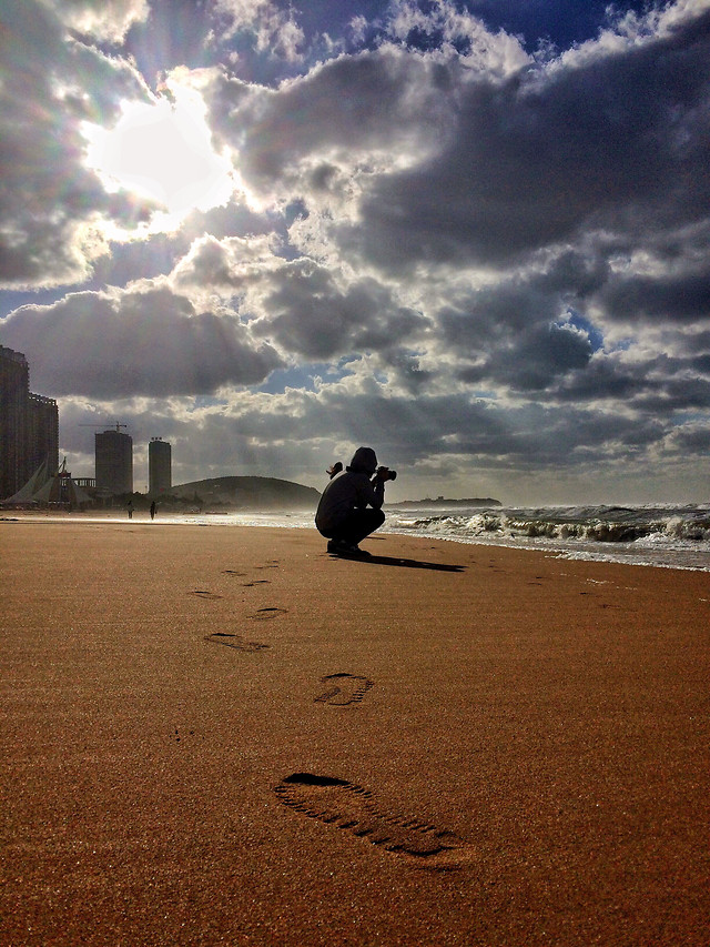 beach-sunset-landscape-sky-cloud 图片素材