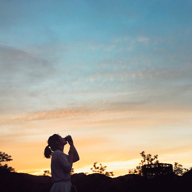 sunset-dawn-people-sun-silhouette picture material